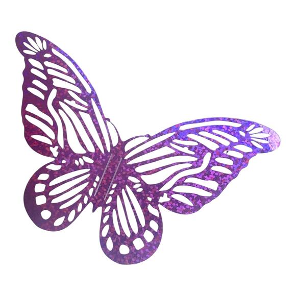 Purple Awareness Wreath Kit | Butterfly Sign, Ribbon, Roses | Faith Hope Love - Picture 6 of 9